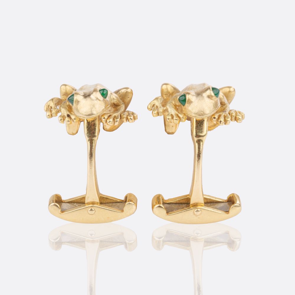Pair Cufflinks 'Frog'