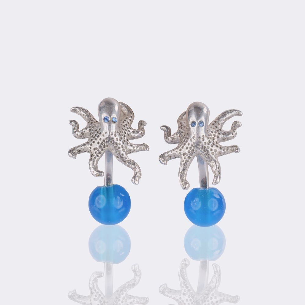 Pair of English Cufflinks 'Octopussi'