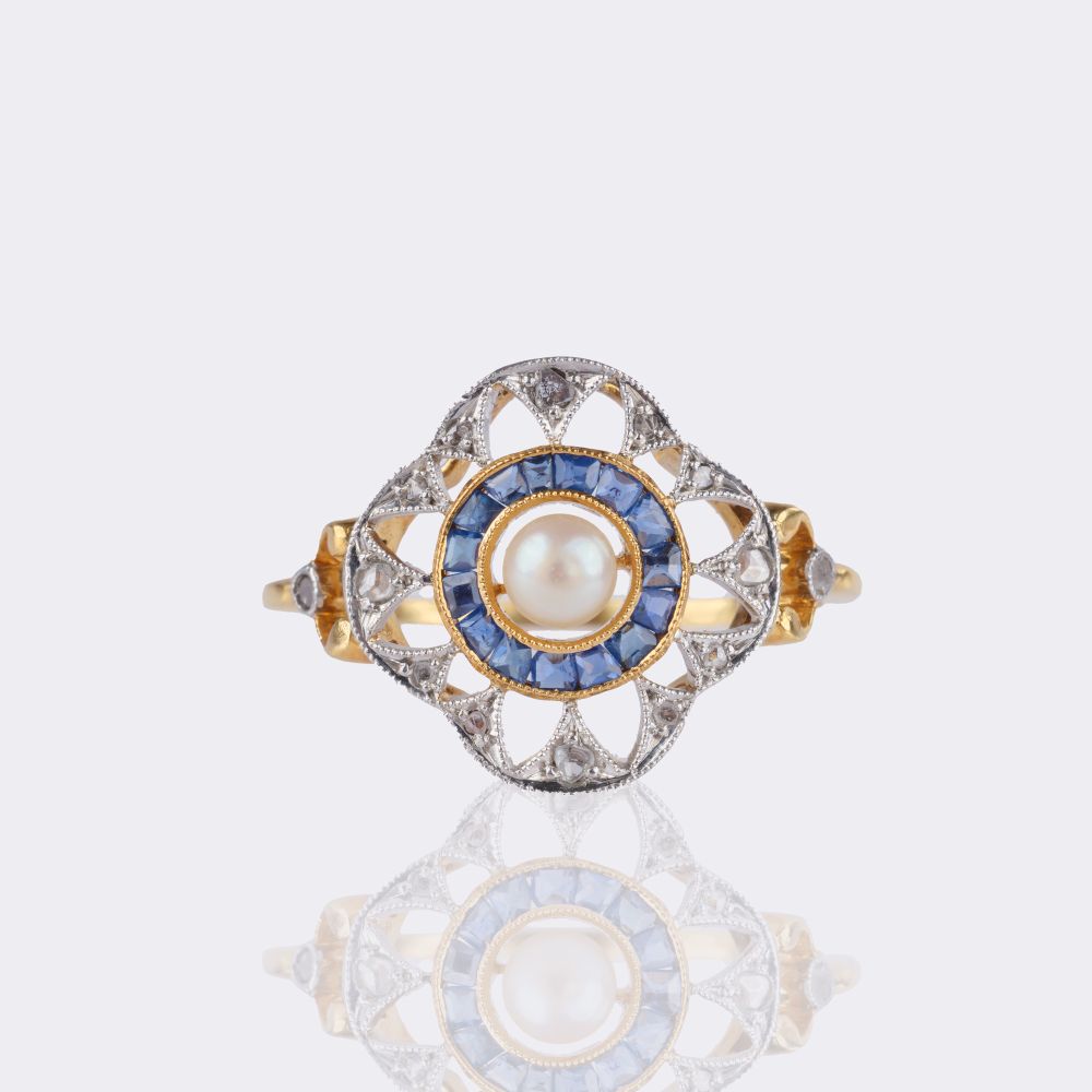 Pearl Diamond Ring