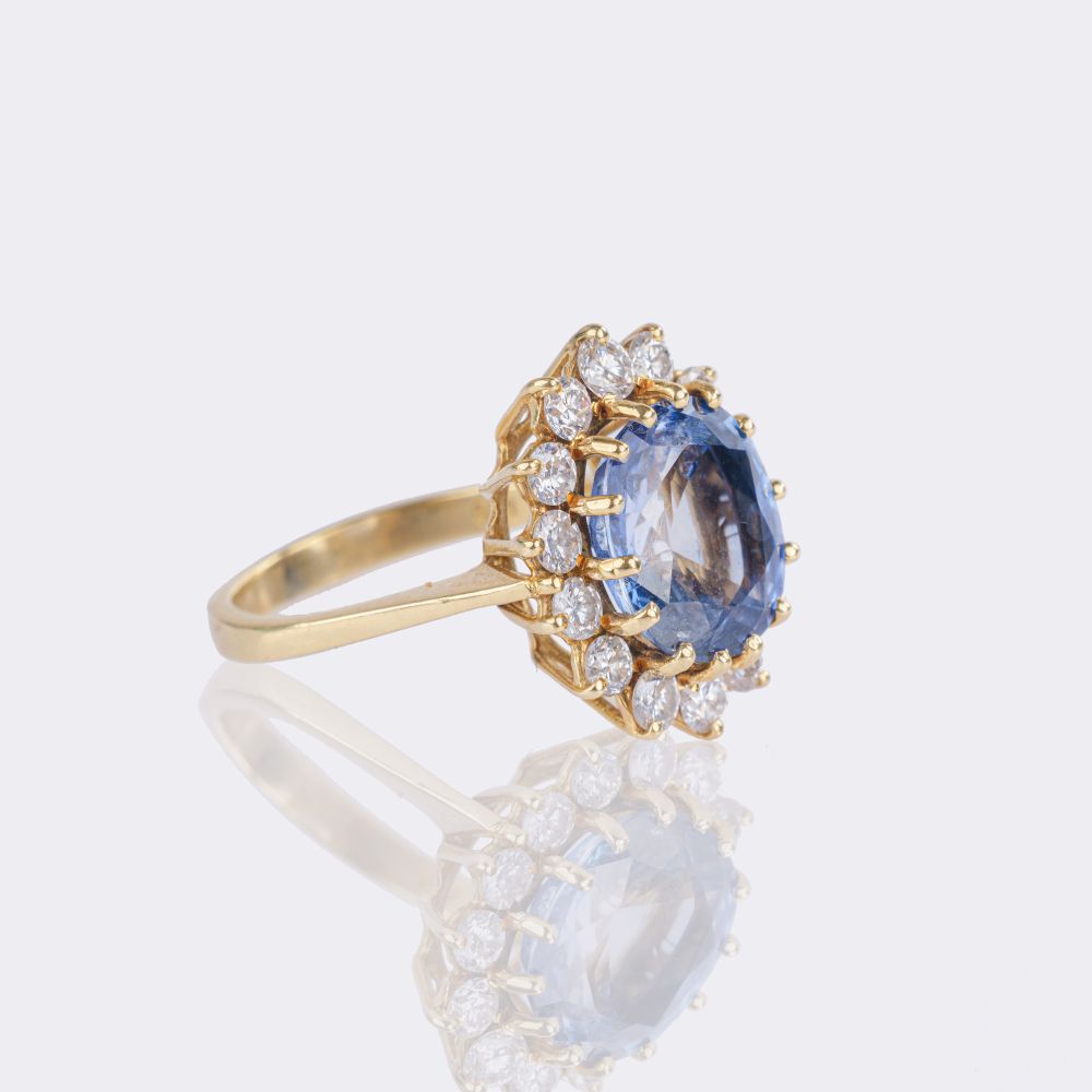 Sapphire Diamond Ring - image 2