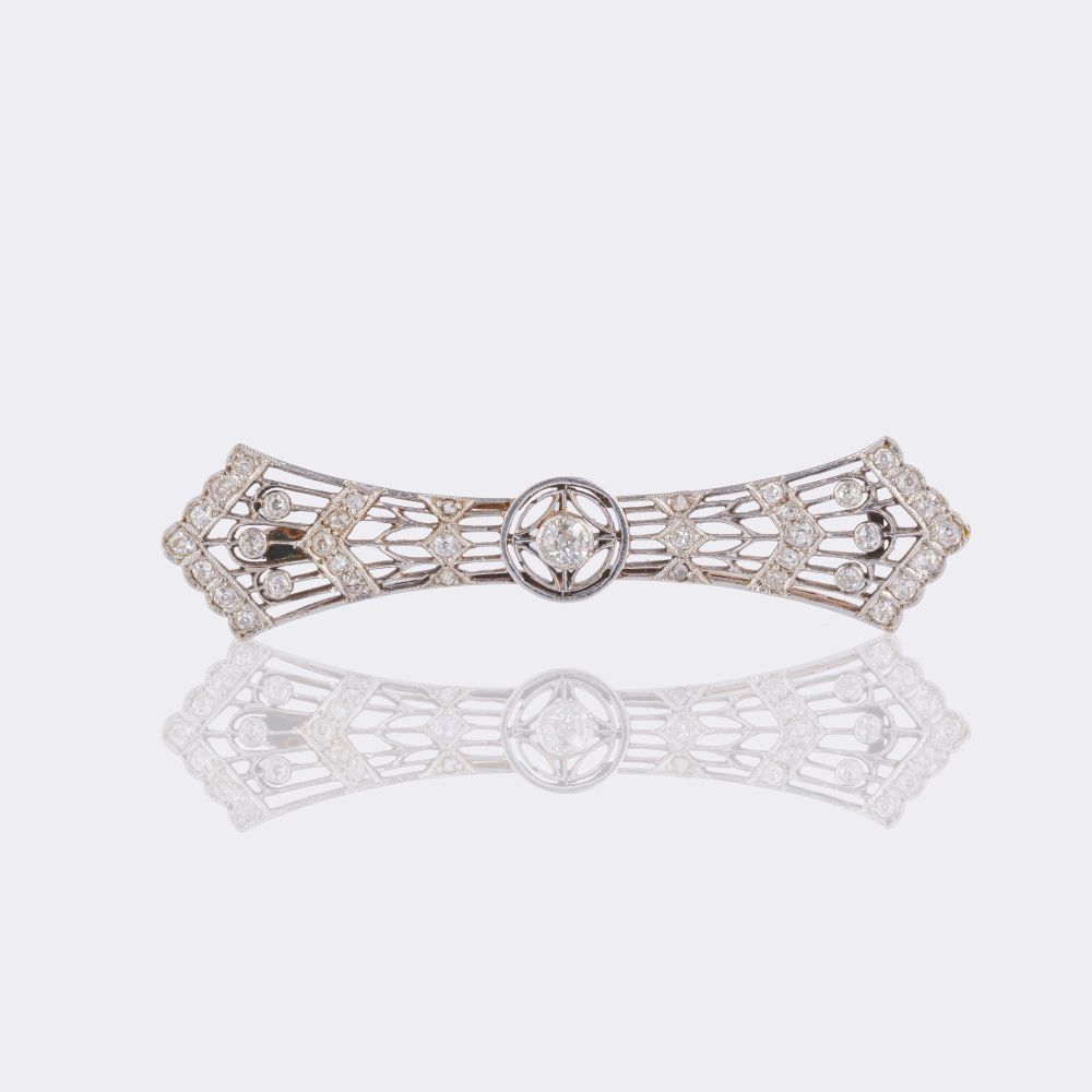 Art-Deco Diamond Brooch