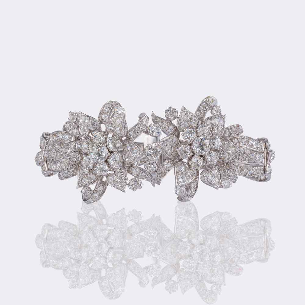 High-Carat Old Cut Diamond Bracelet 'Belle Epoque' - image 2