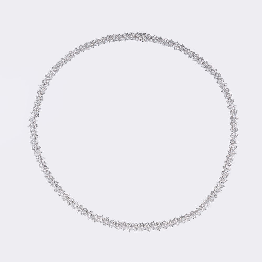 Hochkarätiges Brillant Collier - Bild 2
