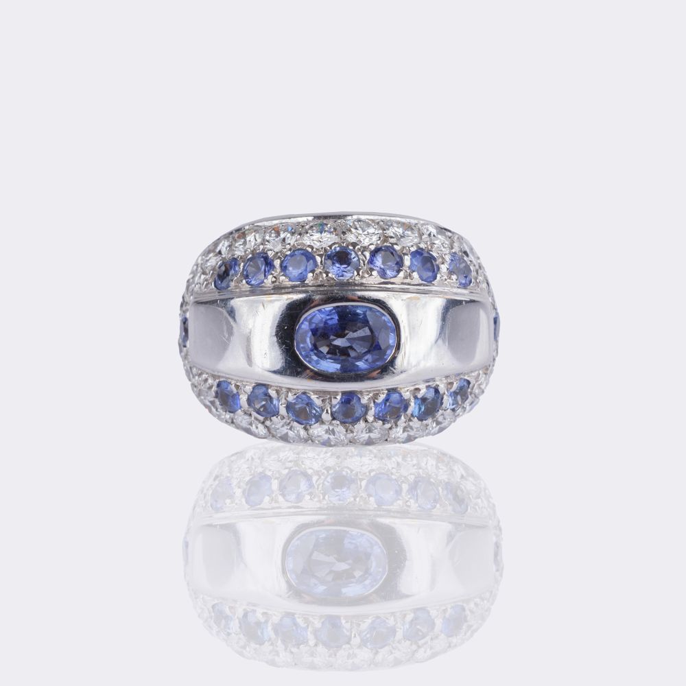 Sapphire-Diamond Bandring