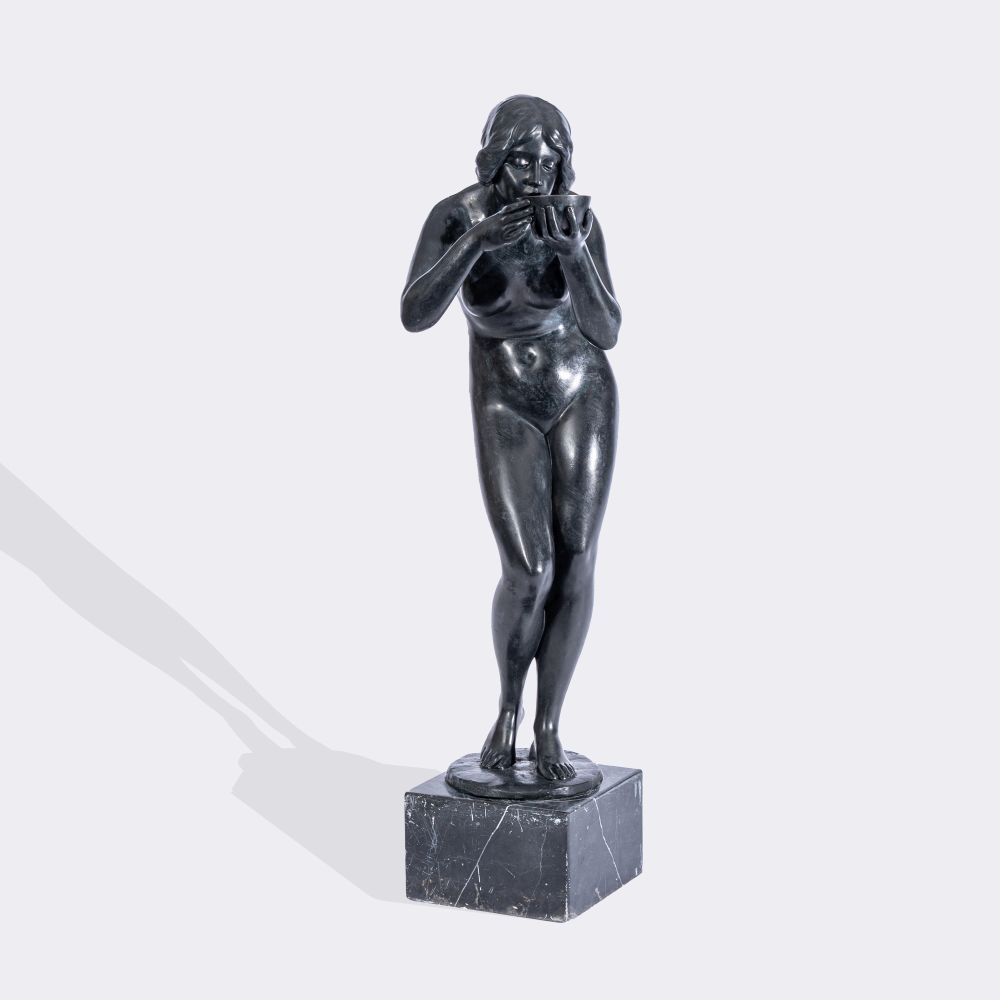 A Drinking Female Nude - image 3