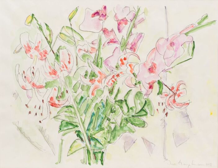 Blumenstillleben mit Gloriosa