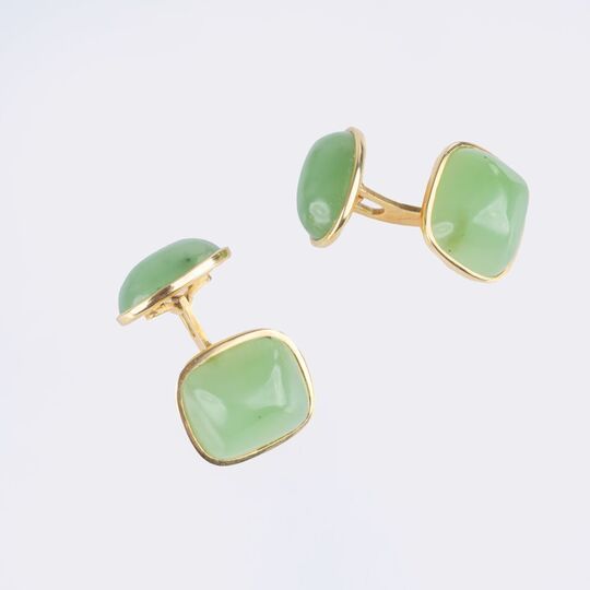 Pair of Nephrite Cufflinks