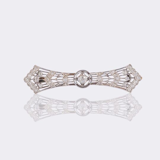 Art-Deco Diamond Brooch