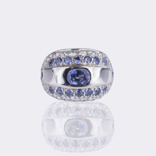Sapphire-Diamond Bandring