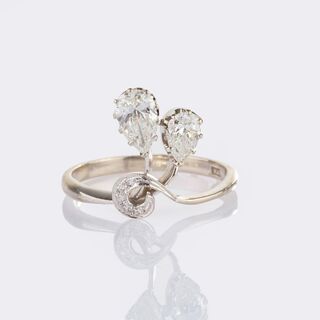 Ring mit Tropfendiamanten