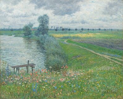 Wiese mit Bachlauf