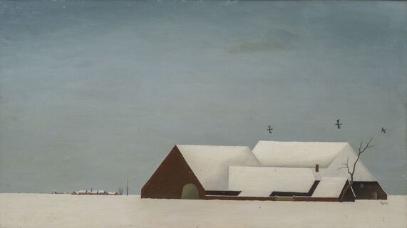 Winter landscape at the Niederrhein
