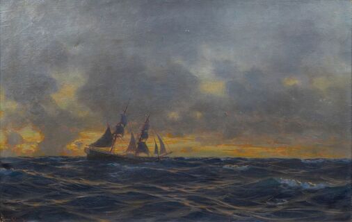 Abendstimmung auf See