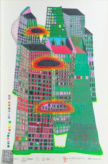 Friedensreich Hundertwasser - Friedensreich Hundertwasser, Good Morning City Bleeding Town Friedensreich Hundertwasser, Good Morning City Bleeding Town