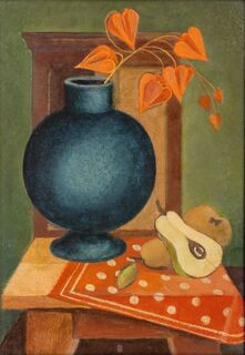 Still life with the blue vase
