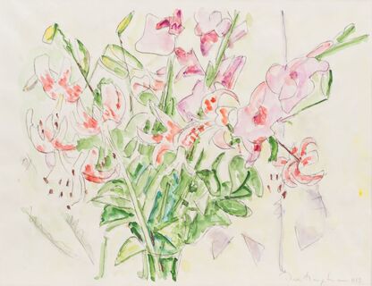 A flower still life with Gloriosa