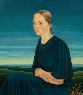 Potrait in blue