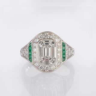 Diamond Emerald Ring