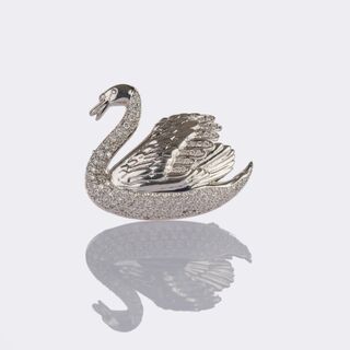Diamond 'Swan' Brooch