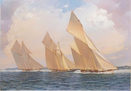 Die Meteor in einer Regatta