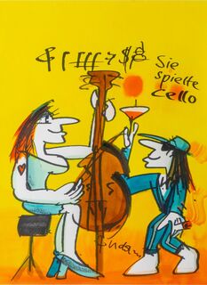 Sie spielte Cello