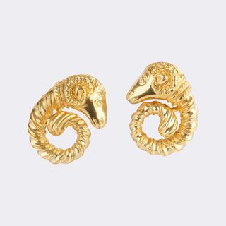 Pair of Cufflinks in antique Style 'Ram'