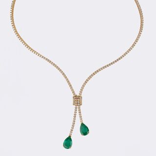 Poniros Jewellery - Highcarat extraordinary fine Emerald Diamond Necklace Highcarat extraordinary fine Emerald Diamond Necklace