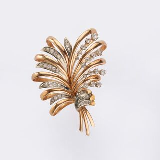 Vienna Diamond Flower Brooch