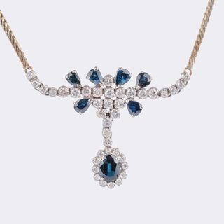Sapphire-Diamond Necklace