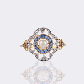 Pearl Diamond Ring