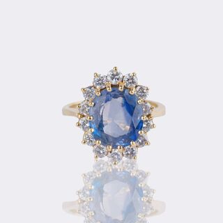 Sapphire Diamond Ring