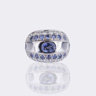 Sapphire-Diamond Bandring