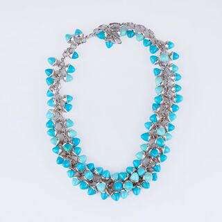 Tamara Comolli - Mikado Flamenco Turquoise Necklace 'Three Shades of Persian Turquoise' Mikado Flamenco Turquoise Necklace 'Three Shades of Persian Turquoise'