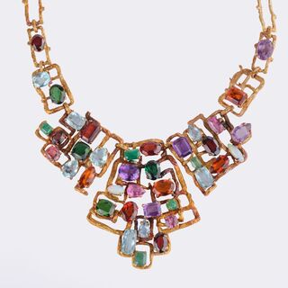 Extraordinary, highcarat Vintage Gemstone Necklace