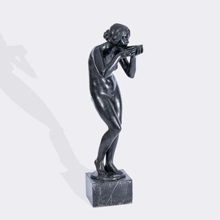 A Drinking Female Nude