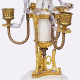 A Pair Ormolu Empire Girandols with Crystal glass - image 2