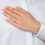 Rare White Diamond Solitaire Ring - image 3