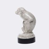 A Rare Marble Sculpture 'Rhesus Monkey' - image 2