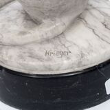 A Rare Marble Sculpture 'Rhesus Monkey' - image 4
