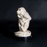 A Rare Marble Sculpture 'Rhesus Monkey' - image 5