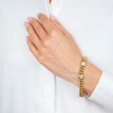 Curb-Chain Bracelet with Rare-White Diamonds - image 4