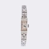 Art-déco Ladie's Wristwatch with Diamonds - image 1