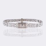 Art-déco Ladie's Wristwatch with Diamonds - image 2