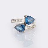 Sapphire Diamond Ring 'Moi-et-Toi' - image 1