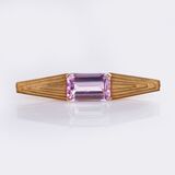 Large, fine coloured Kunzit Brooch - image 1