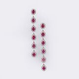 Pair of Ruby Diamond Earpendants - image 1
