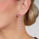 Pair of Ruby Diamond Earpendants - image 2