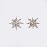 Paar Brillant Ohrstecker in Sternform