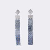 Pair of Sapphire Diamond Earrings - image 1