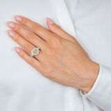 Fancy Diamond Ring in Heartform - image 4